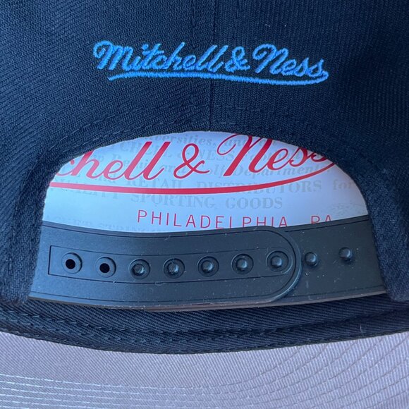 MITCHELL & NESS LOS ANGELES ANGELS SNAPBACK HAT Black Logo Adjustable NEW - Picture 4 of 5